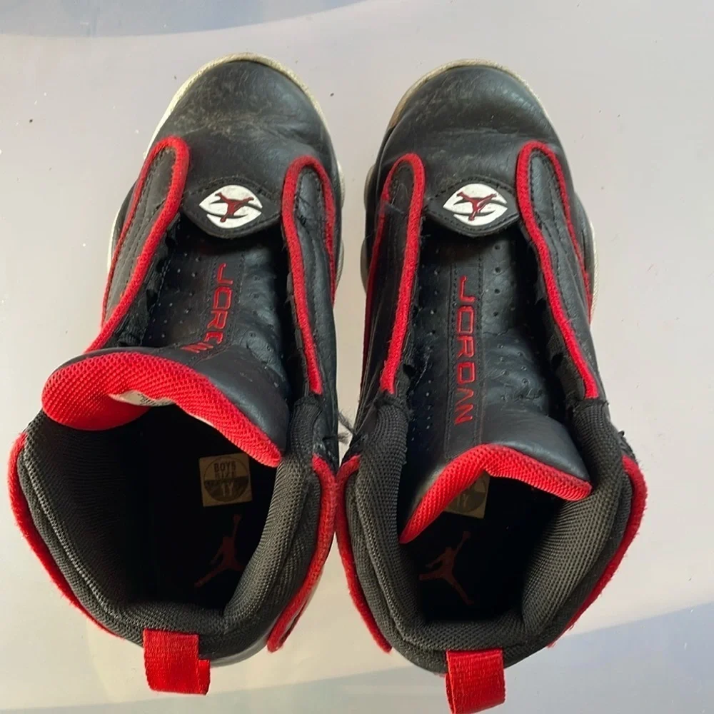 Jordan Kids Shoes Red and Black 1Y